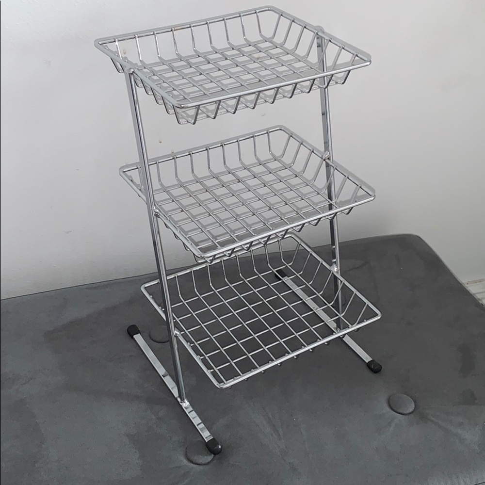 metal wire 3-tier shelf